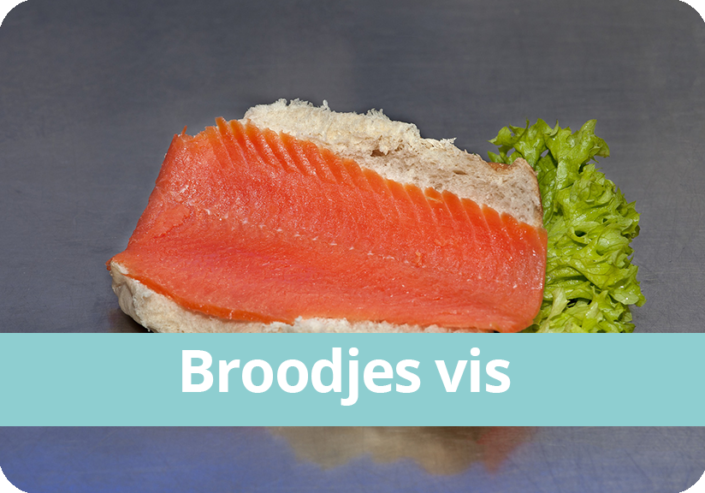 Broodjes vis, vers bereid terwijl je wacht