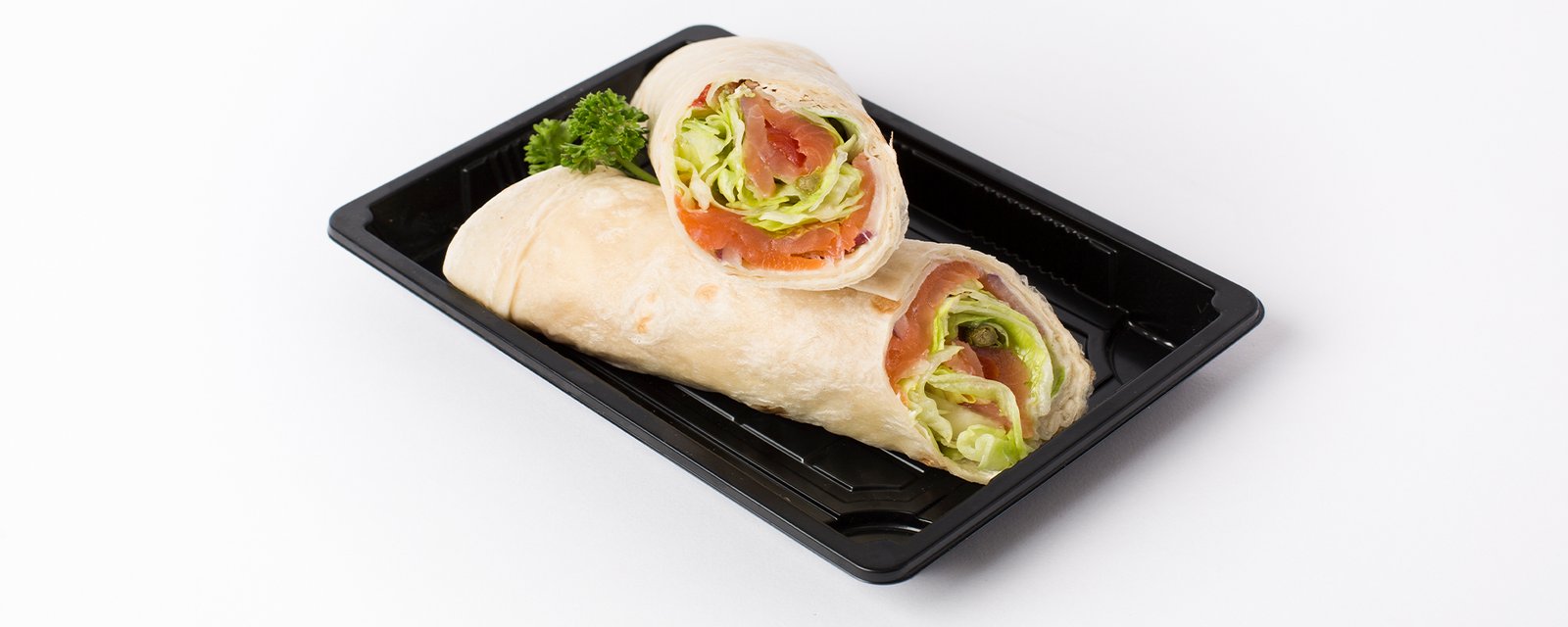 Zalmwrap met gerookte zalm